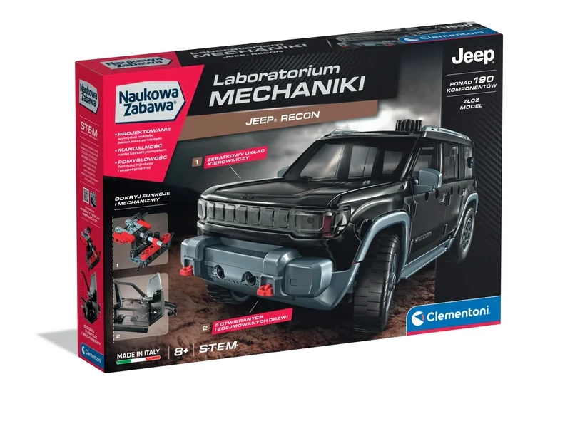 „Clementoni Scientific Fun“ – mechanikos laboratorija: „Jeep Recon“