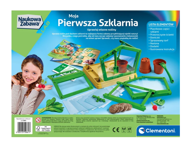 Mokslinės pramogos – Mano pirmasis šiltnamis – Clementoni 50861