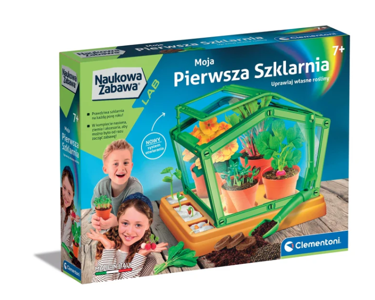 Mokslinės pramogos – Mano pirmasis šiltnamis – Clementoni 50861