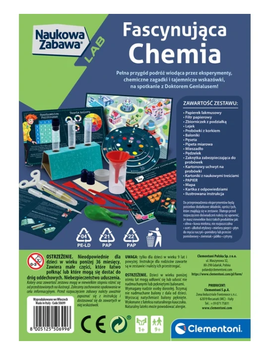 Žaislinis chemiko rinkinys Clementoni