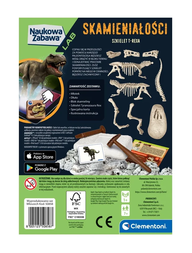 Clementoni Kasinėjimo rinkinys T-Rex
