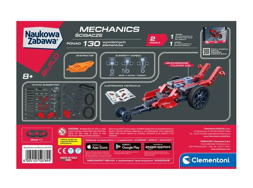 Clementoni mokslo ir mechanikos laboratorijos lenktynininkai 50789