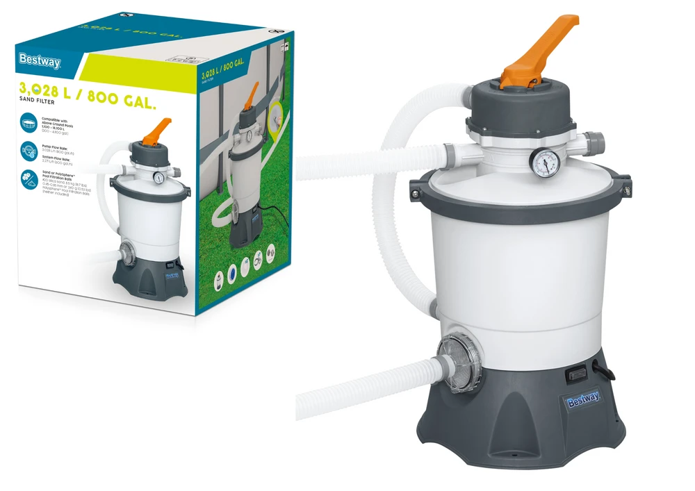 „Bestway“ smėlio baseino siurblys 3596 l/h, skirtas filtravimo rutuliams 58515