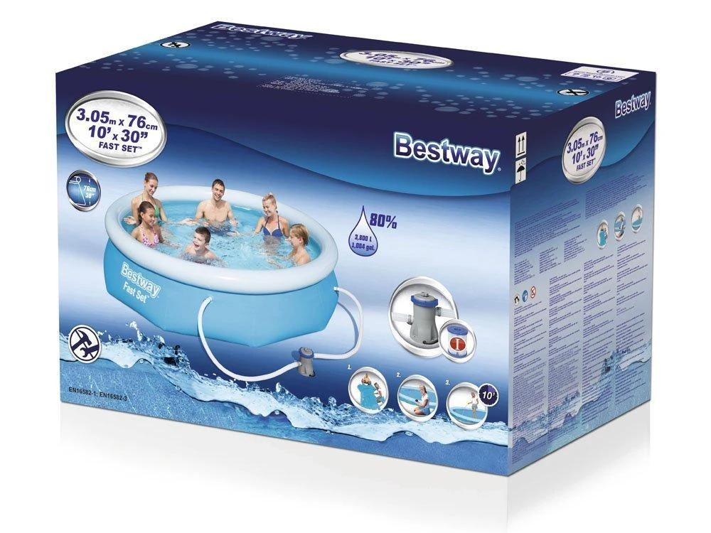 Baseinas su siurbliu Bestway 57270 305x76cm