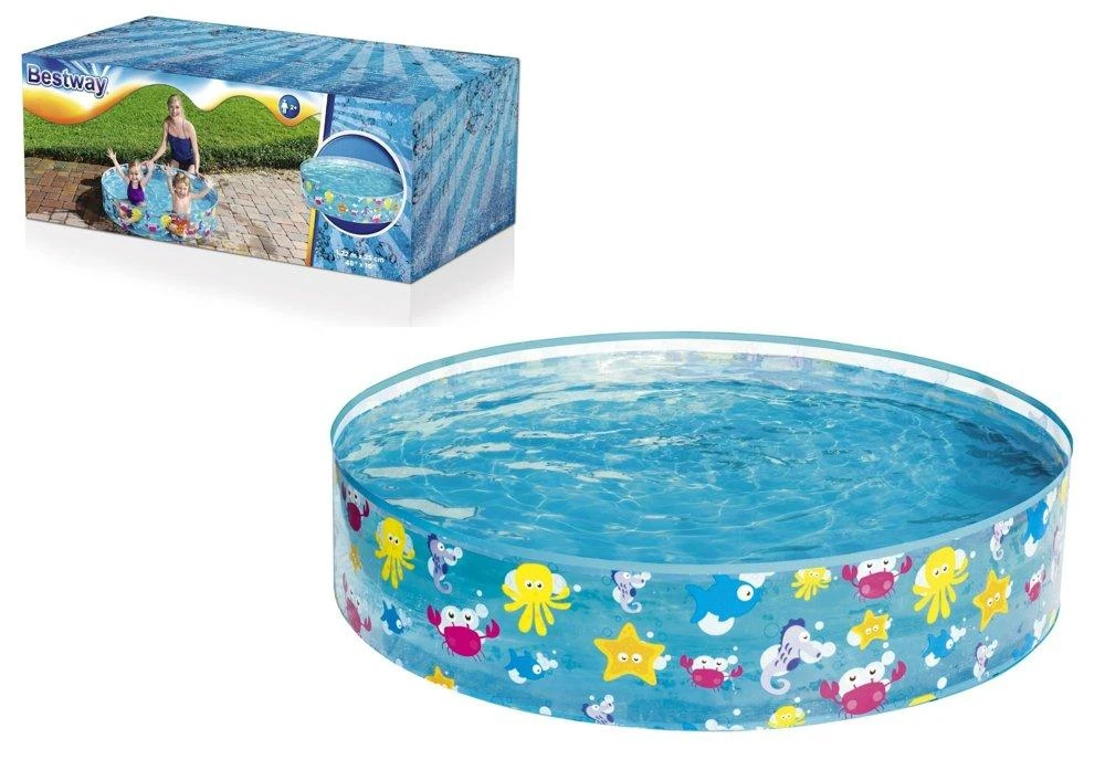 BESTWAY baseinas Spindinti jūra, skersmuo 1.22m x H25cm, 55028