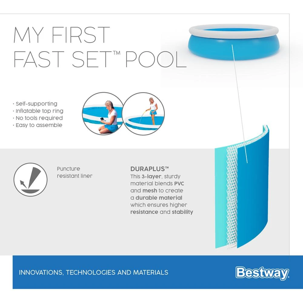 Baseinas Bestway My First Fast Set, 1.52m x 38cm, 57241