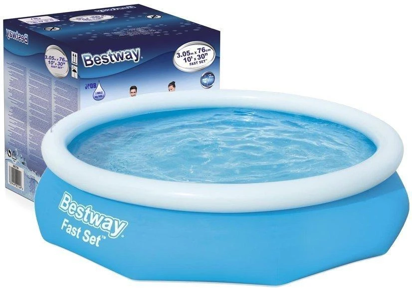 Bestway Fast Set Pripučiamas baseinas, apvalus, 305x76cm, 57266