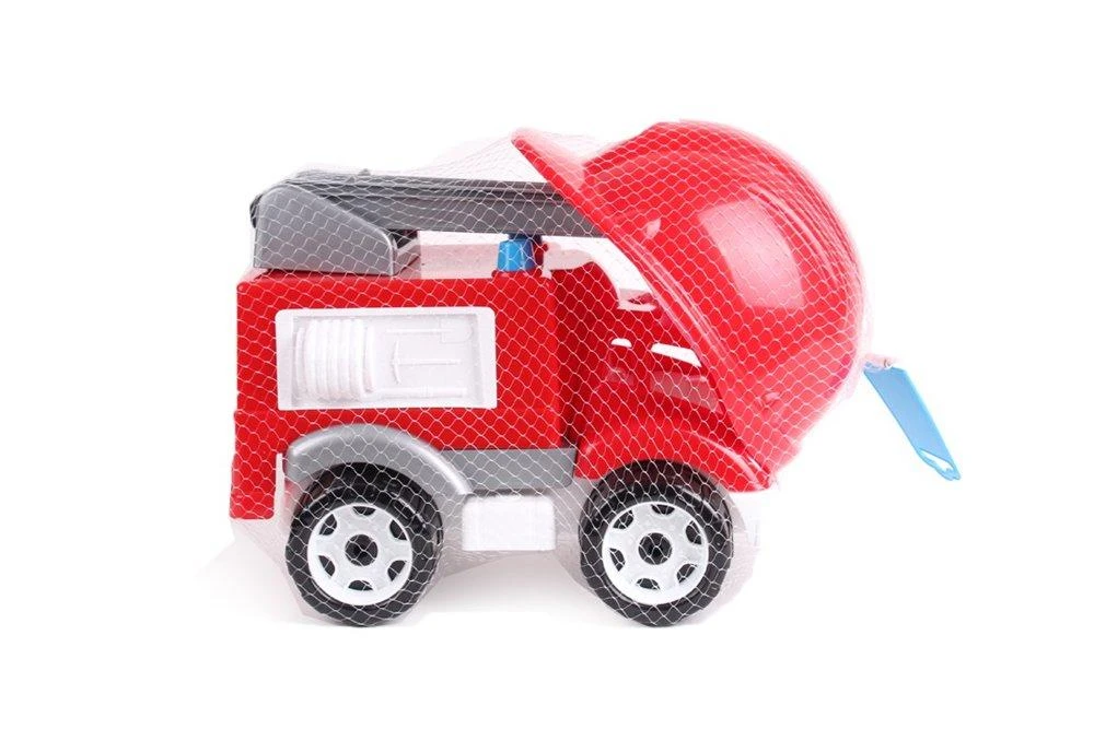 Technok Gaisrinis automobilis Ladder Helmet Firefighter, raudonas