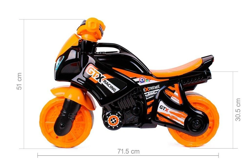 Užsėdamas-paspiriamas motociklas "TechnoK"