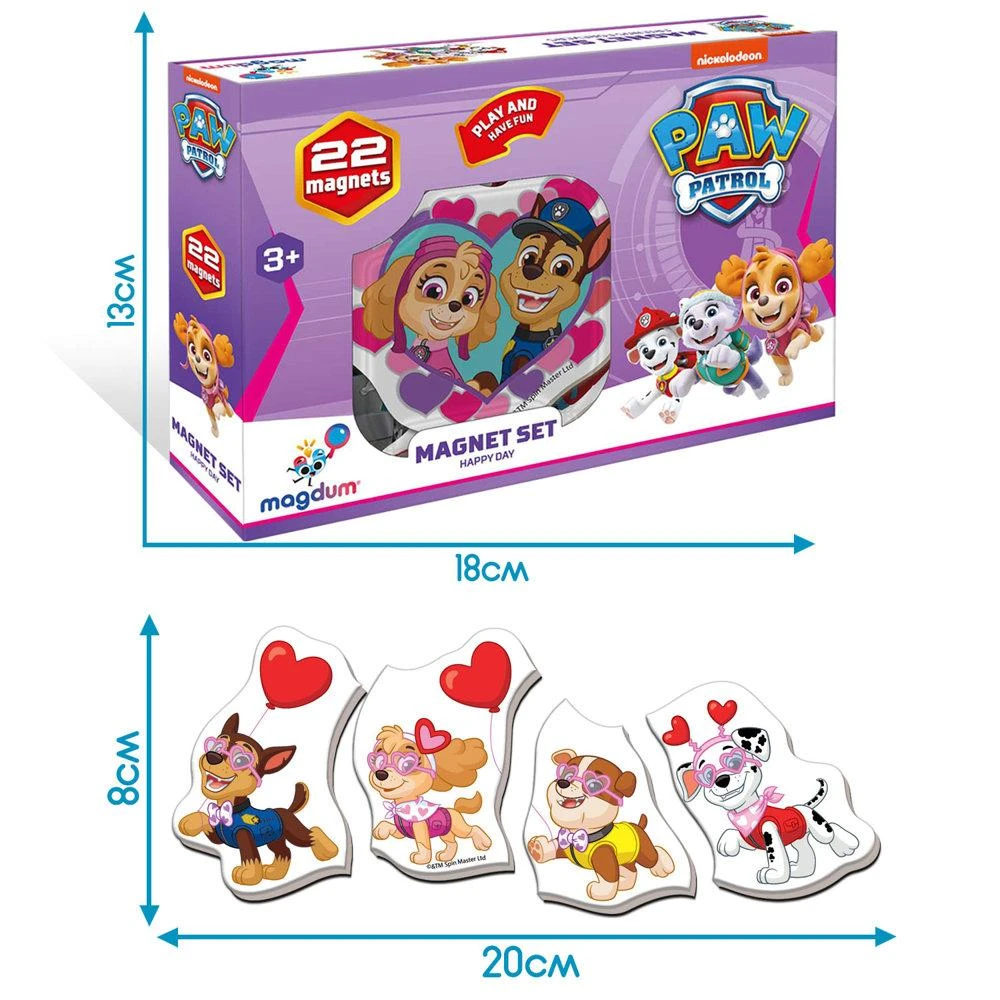 Technok Magnetukų rinkinys Paw Patrol Happy Day 22 vnt