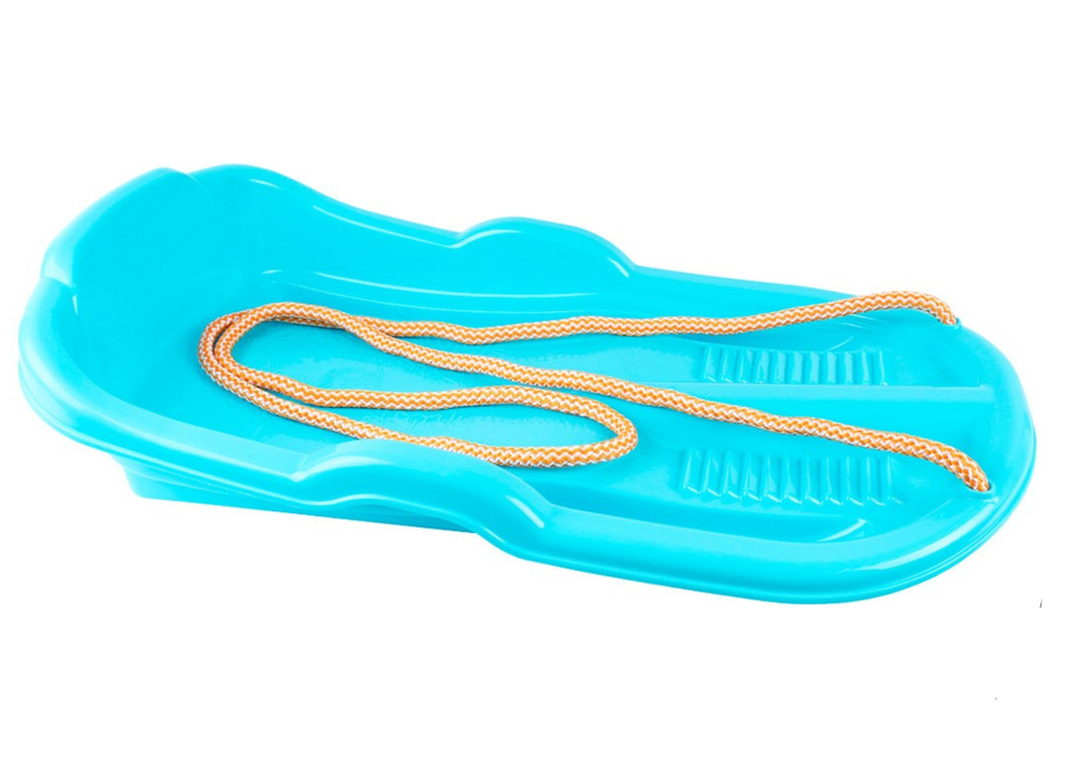 Technok Mėlynos plastikinės rogutės su virvele