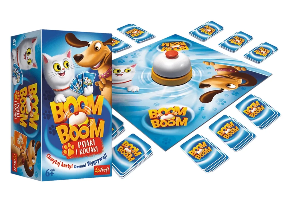Trefl Stalo žaidimas TIK TAK BOOM *ŠUNYS IR KATINAI*