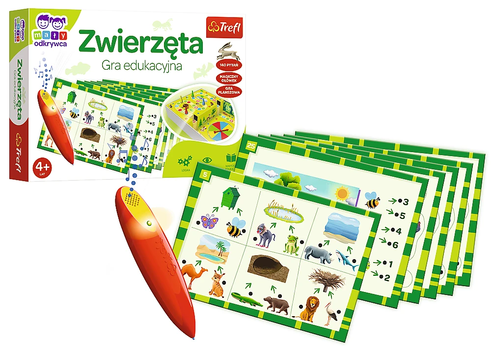 Trefl Game Animals Magic pieštukas