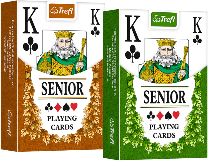 Klasikinės kortos Classic Senior Trefl, 55 lapų