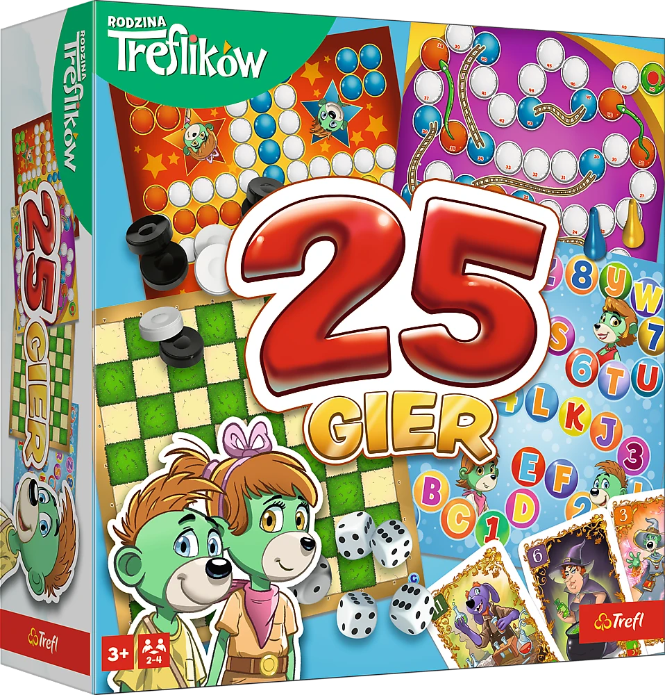 Šeimos žaidimas Kaleidoskopas 25 žaidimai Trefl family 02824
