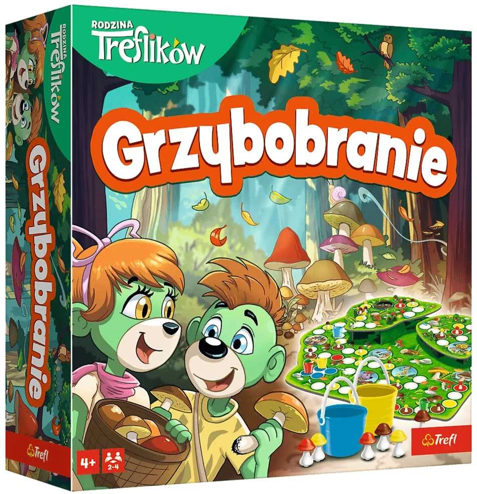 Trefl STOLO ŽAIDIMAI GRYBŲ SKINKIMAS KURIA ŠEIMOS KUBUS