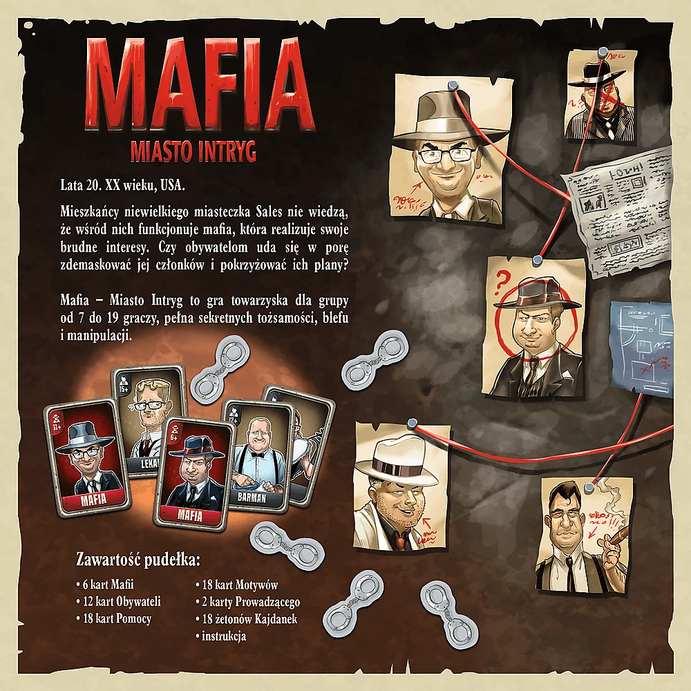 Mafia City of Intrigue Žaidimas Trefl vakarėlių žaidimas