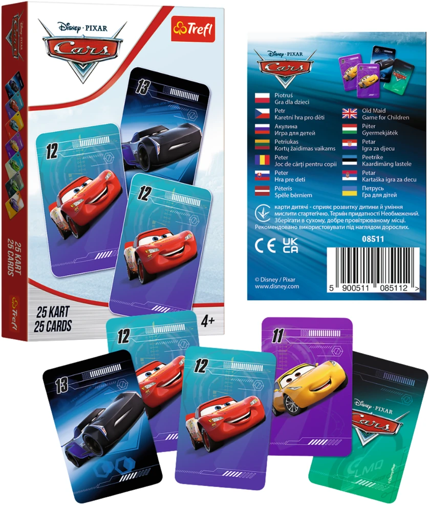 DISNEY TREFL CARS Kortų žaidimas „Ratai“