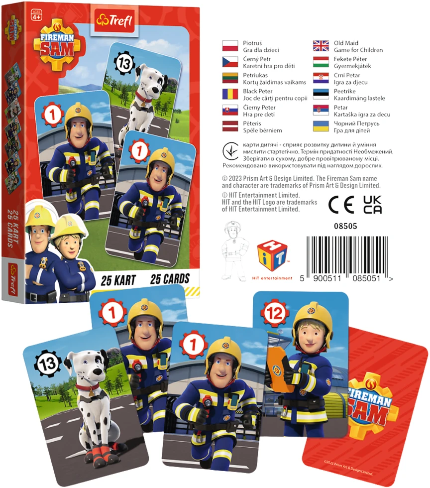 Dėlionė Trefl Kortų kaladė „Fireman Sam“ (Piotruś)
