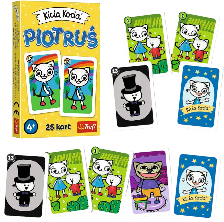 Žaidimo kortos - Kitty Cat - Peter - Trefl 08512