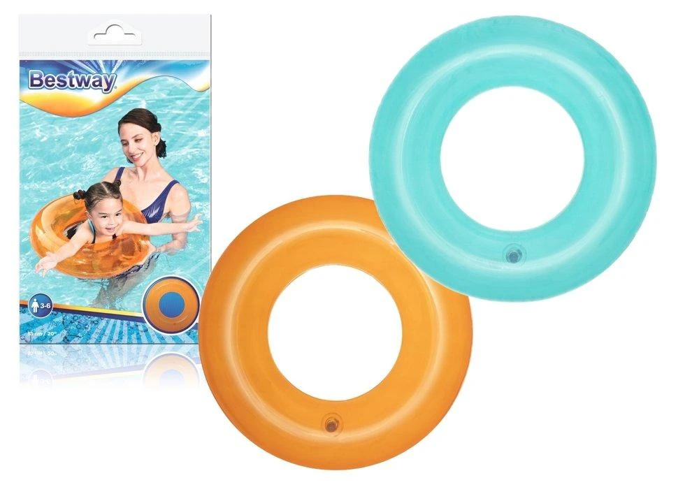 Bestway 36022 plūduriuojantis gaminys baseinui / paplūdimiui Mėlyna, Žalia, Rožinė Plaukimo ratas Monotonas Vinilas