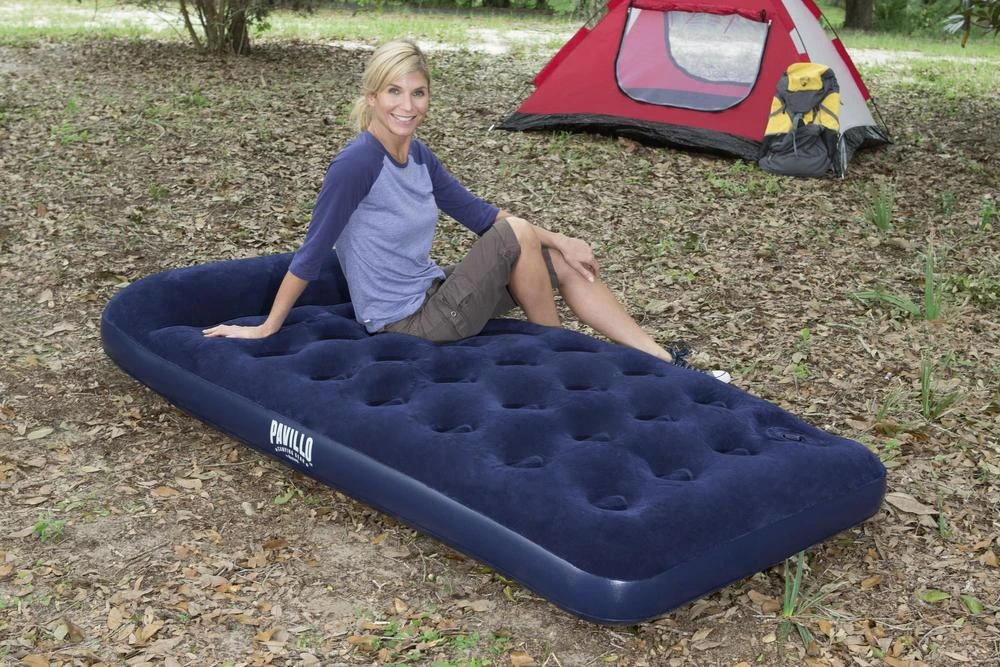 Bestway Pripučiamas vienvietis čiužinys su įmontuota kojine pompa ir pagalve 185x99x28cm 67224