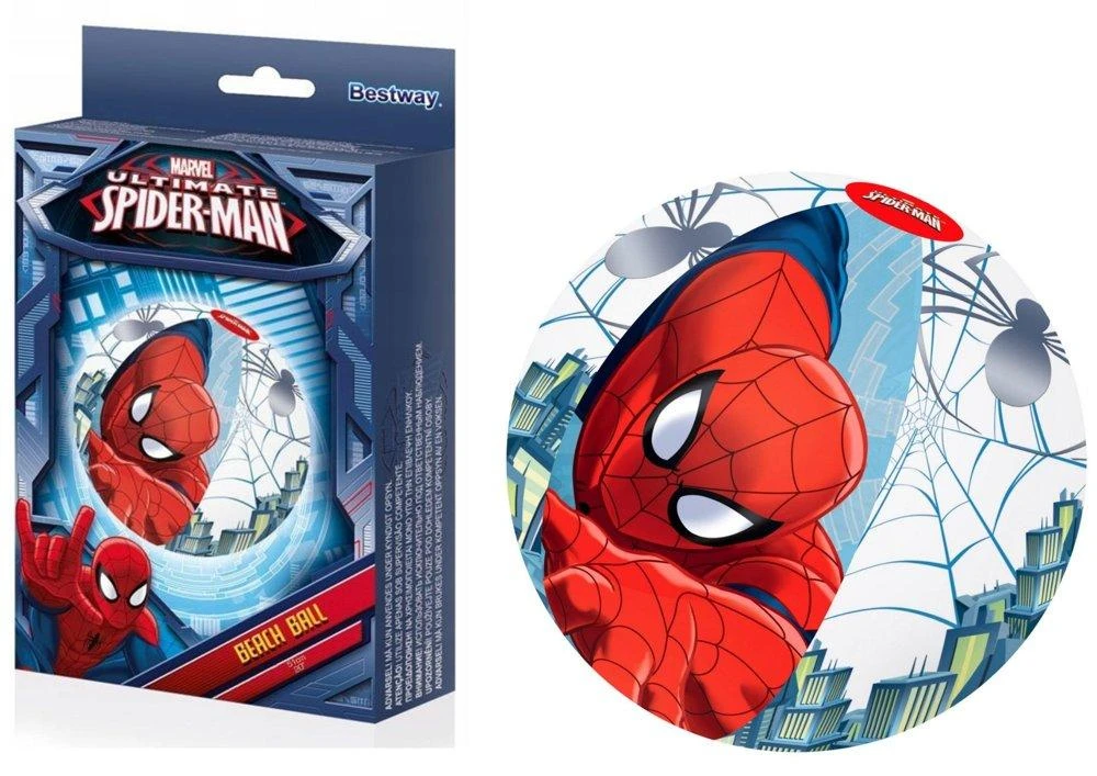 Bestway Pripučiamas paplūdimio rutulys 51 cm Spiderman