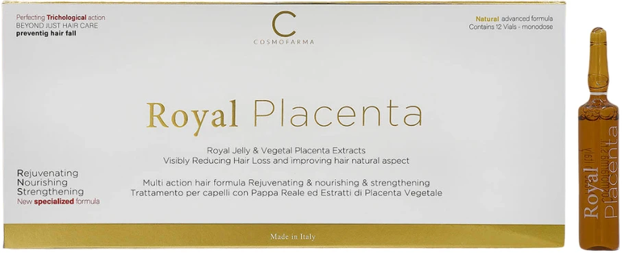 Cosmofarma Karališkas serumas nuo plaukų slinkimo ROYAL PLACENTA 12x10ml