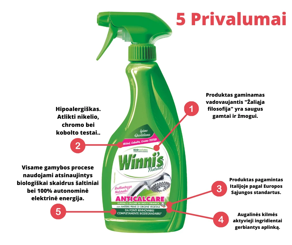 Winni s Ekologiškas kalkių valiklis 500ml