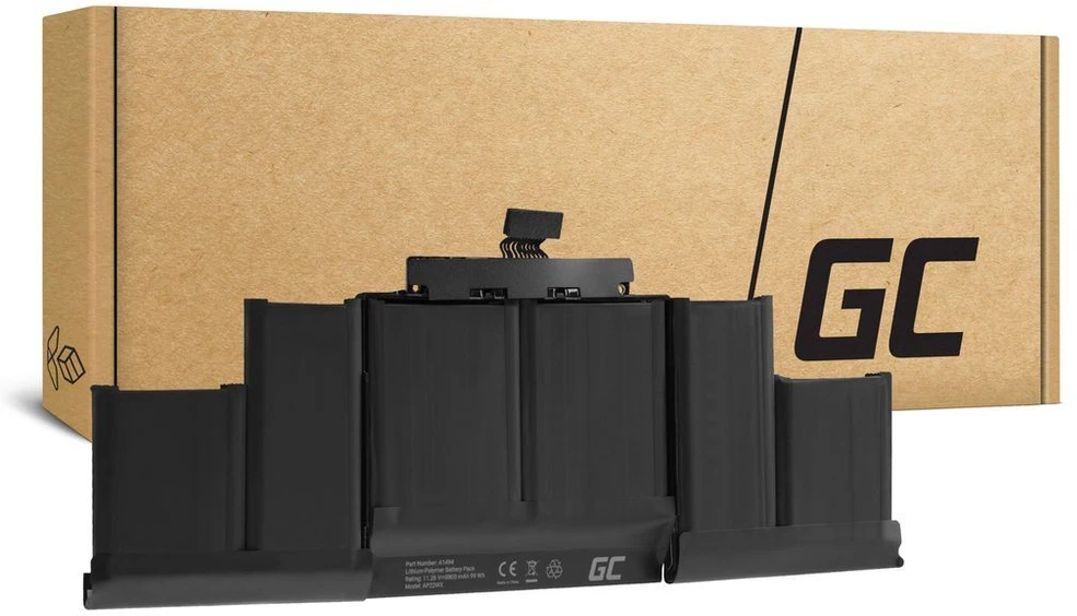 Green Cell Žalias Cell Žalias Cell A1494 baterija, skirta Apple MacBook Pro 15 A1398 (2013-2014)
