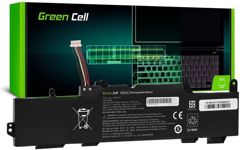 Žalias Cell Bateria Žalias Cell SS03XL do HP EliteBook 735 G5 G6 745 G5 G6 830 G5 G6 836 G5 840 G5 G6 846 G5 G6
