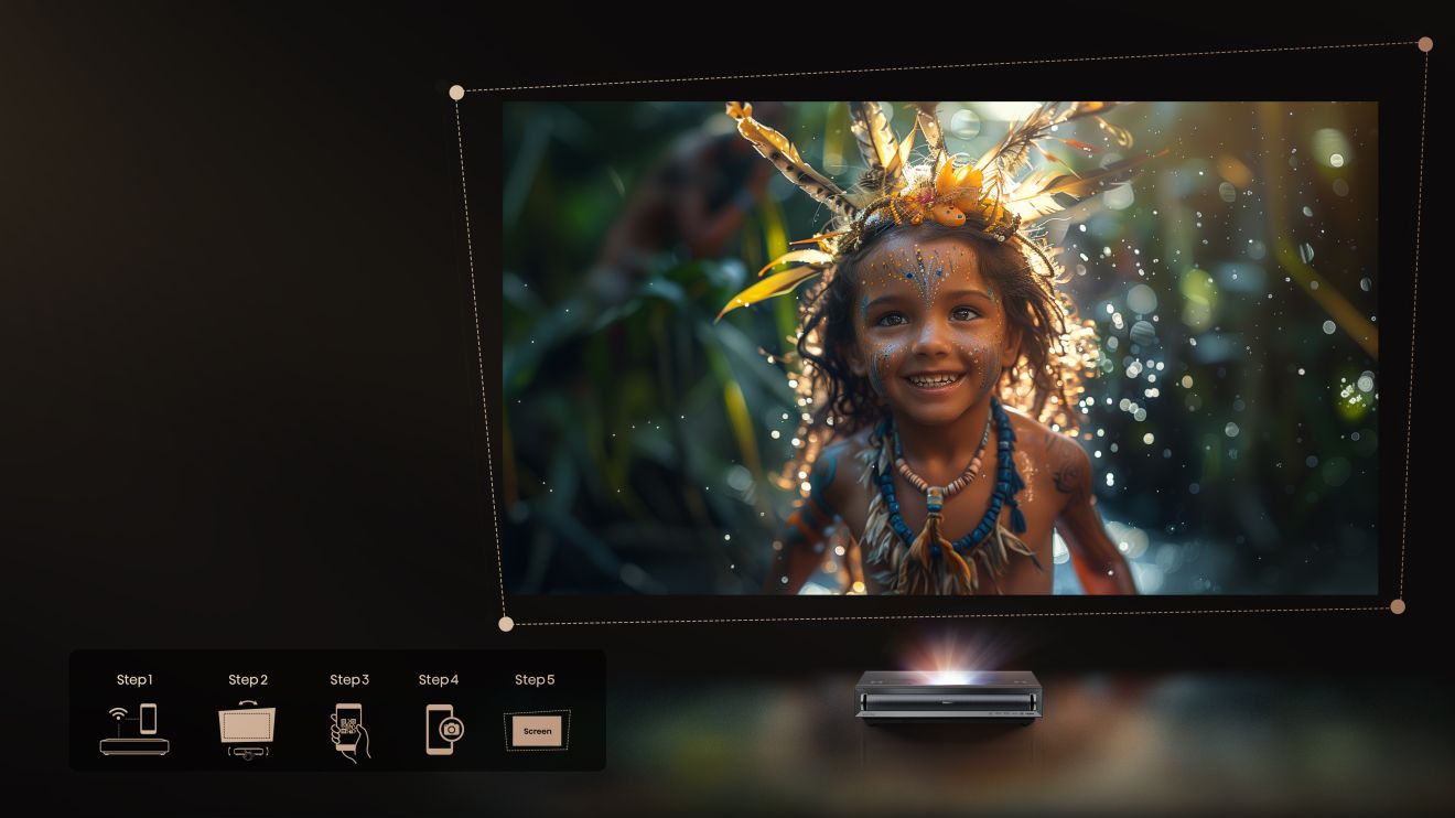 Lazerinis projektorius Hisense PX3-PRO 4K UHD, 80–150