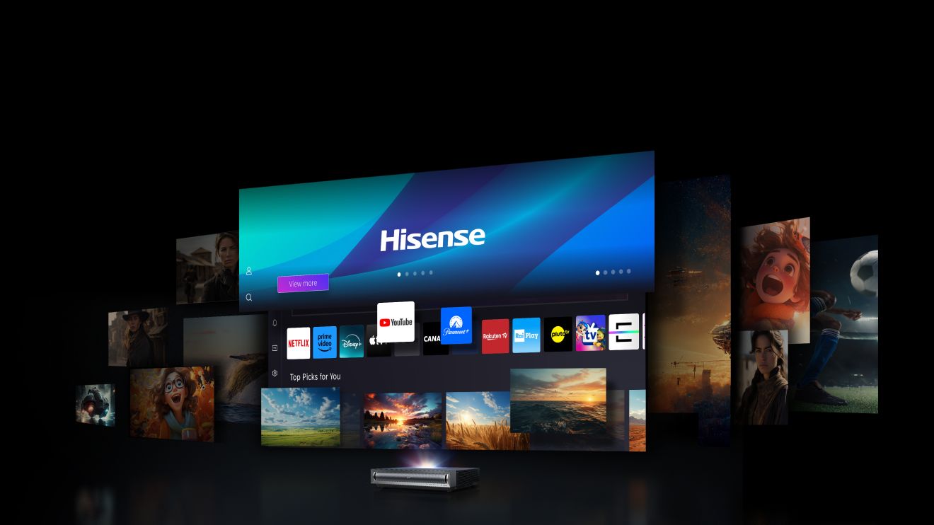 Lazerinis projektorius Hisense PX3-PRO 4K UHD, 80–150