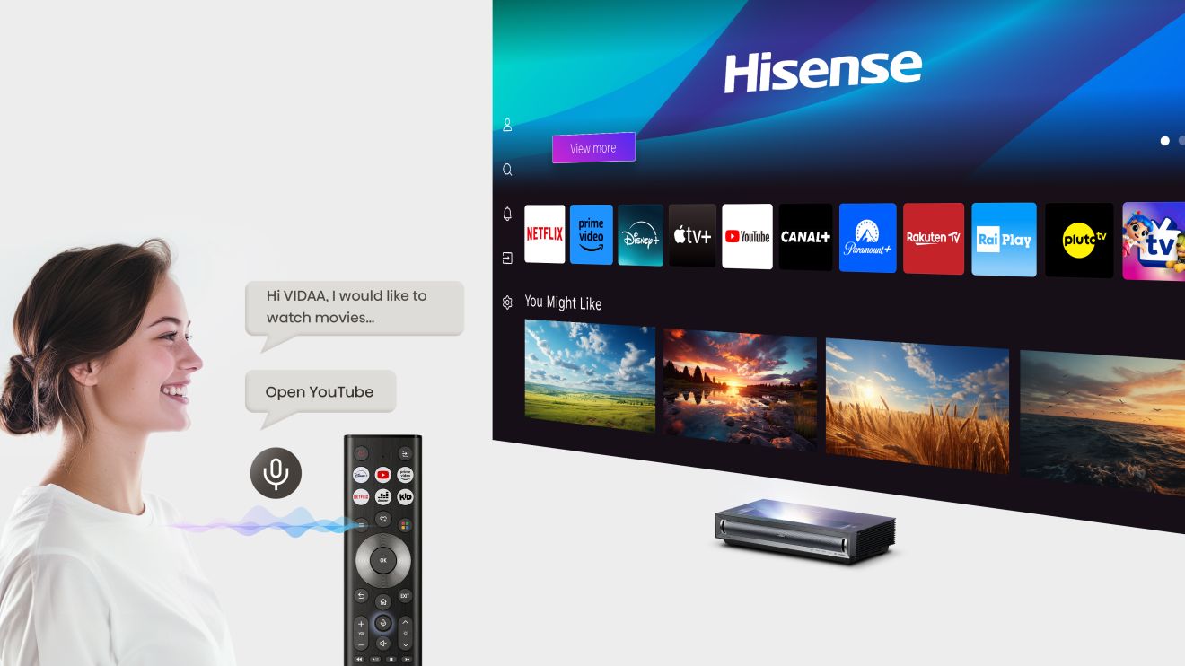Lazerinis projektorius Hisense PX3-PRO 4K UHD, 80–150