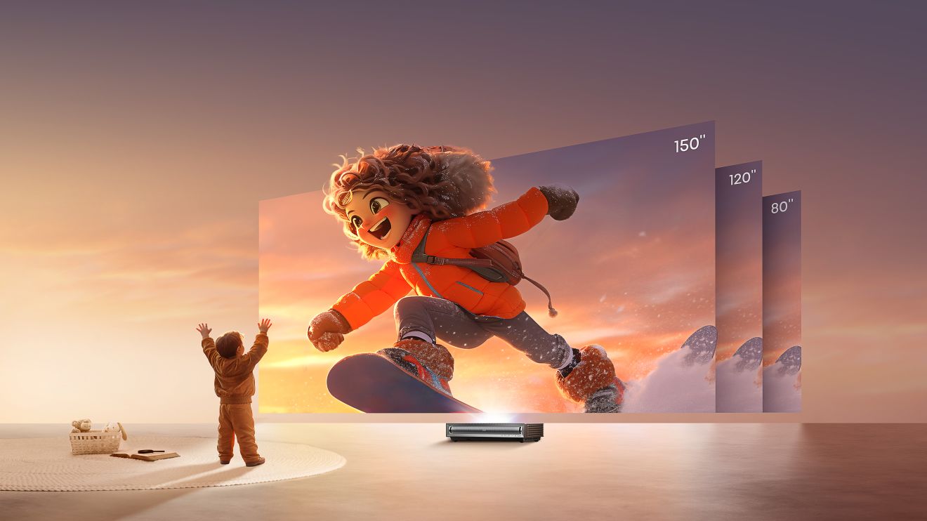 Lazerinis projektorius Hisense PX3-PRO 4K UHD, 80–150