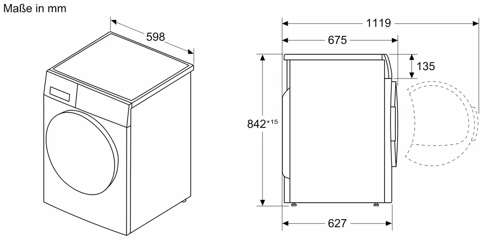 Džiovyklė su šilumos siurbliu Bosch WRB247C40, 9kg
