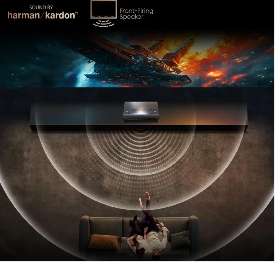 Lazerinis projektorius Hisense PX3-PRO 4K UHD, 80–150", 3000 ANSI lm, Dolby Vision, Dolby Atmos
