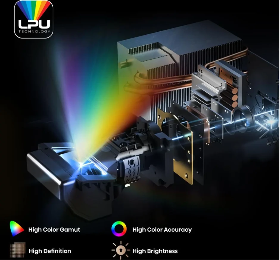 Lazerinis projektorius Hisense PX3-PRO 4K UHD, 80–150", 3000 ANSI lm, Dolby Vision, Dolby Atmos