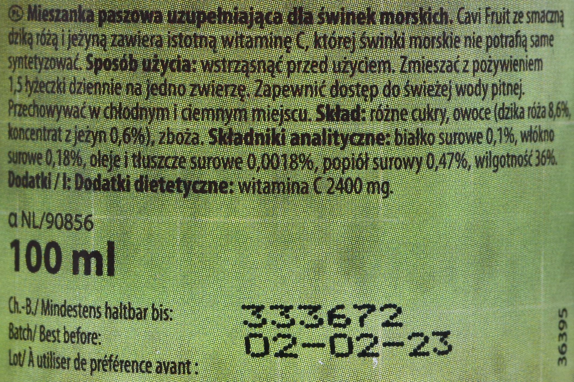 Beaphar CAVI FRUIT 100ml