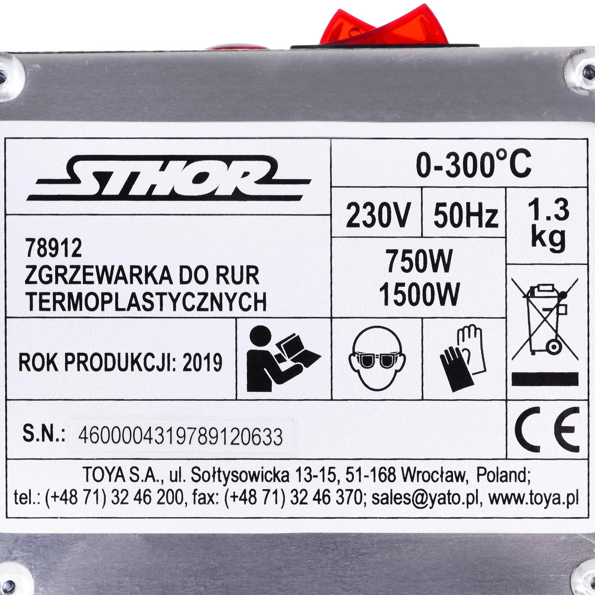 STHOR ZGRZEWARKA DO RUR 1500W 78912