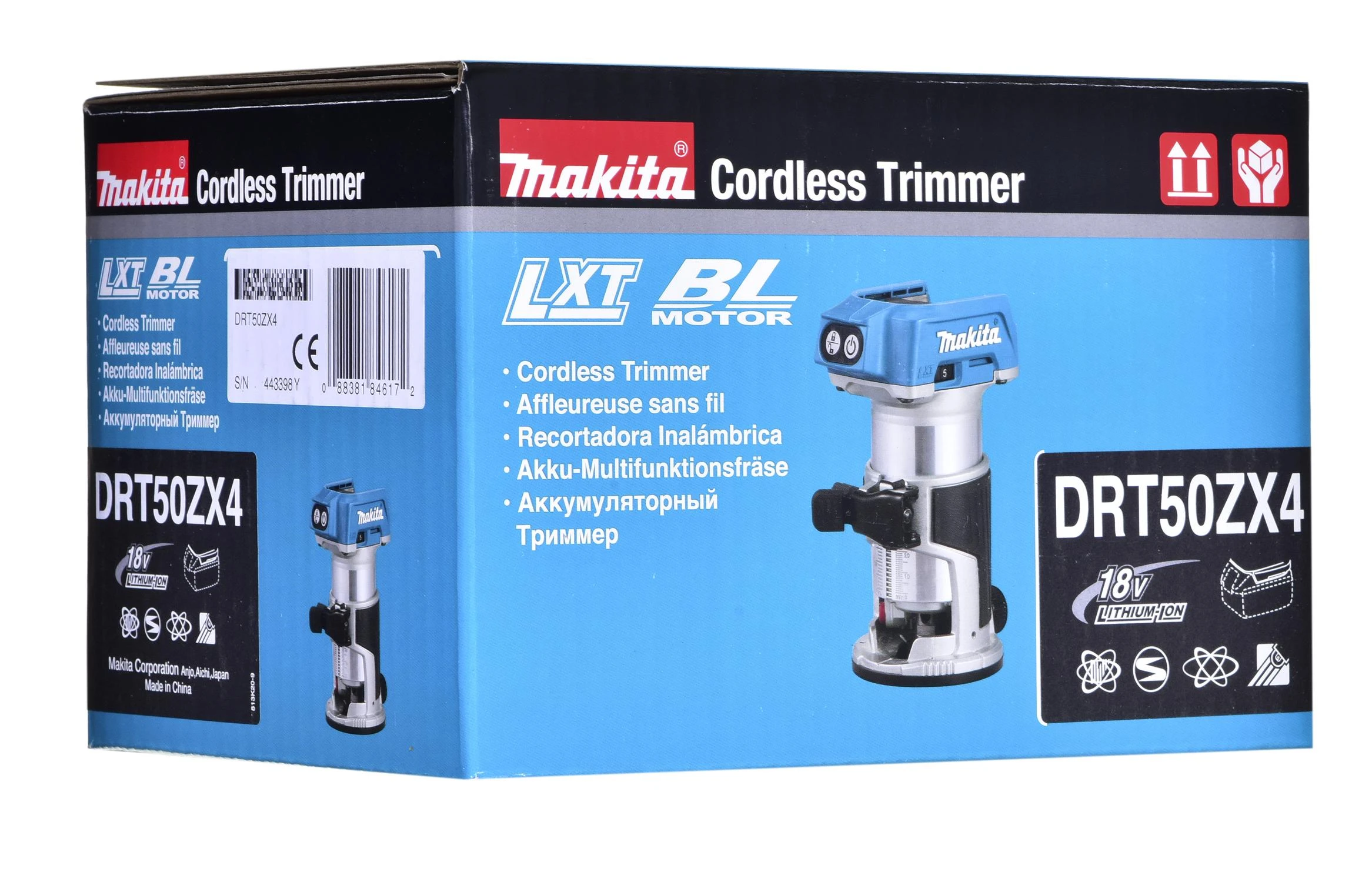Makita DRT50ZX4 18V frezavimo staklės