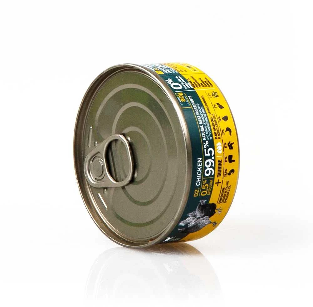 3COTY vištiena su spirulina - šlapias kačių ėdalas - 80 g