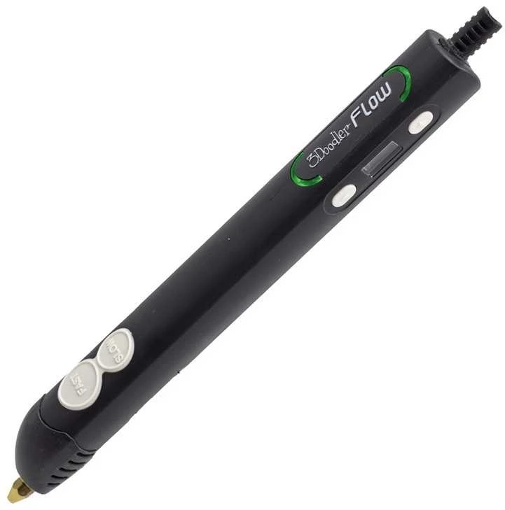 3Doodler flow essentials 3D spausdinimo rašiklių rinkinys + 8 vnt skirtingų spalvų 1,75 mm srauto gijų ritės