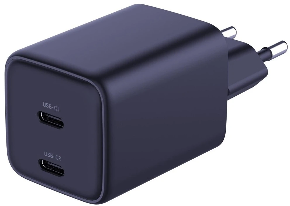Laidinis įkroviklis 3MK Hyper Charger PD 45W GaN QC4+ PPS 2C Super-Fast Charge 2.0 juodos spalvos