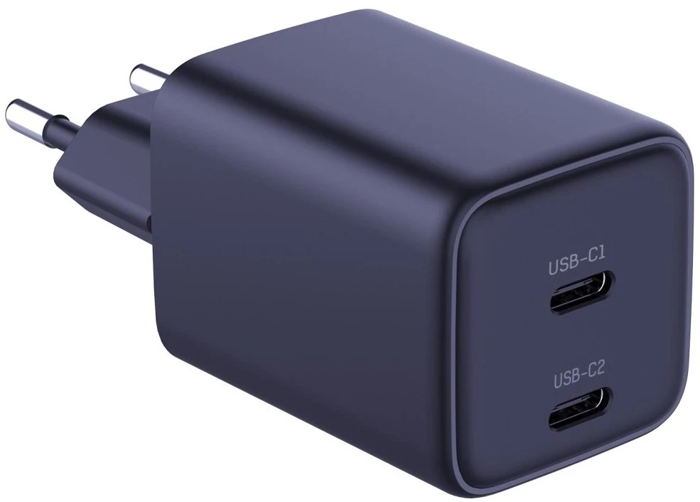 Laidinis įkroviklis 3MK Hyper Charger PD 45W GaN QC4+ PPS 2C Super-Fast Charge 2.0 juodos spalvos