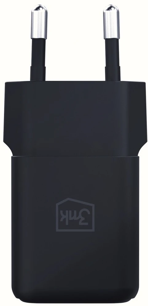 3Mk Protection 3mk Hyper GaN įkroviklis 20W QC4+ PD PPS USB-C USB-A sieninis įkroviklis - Juodas