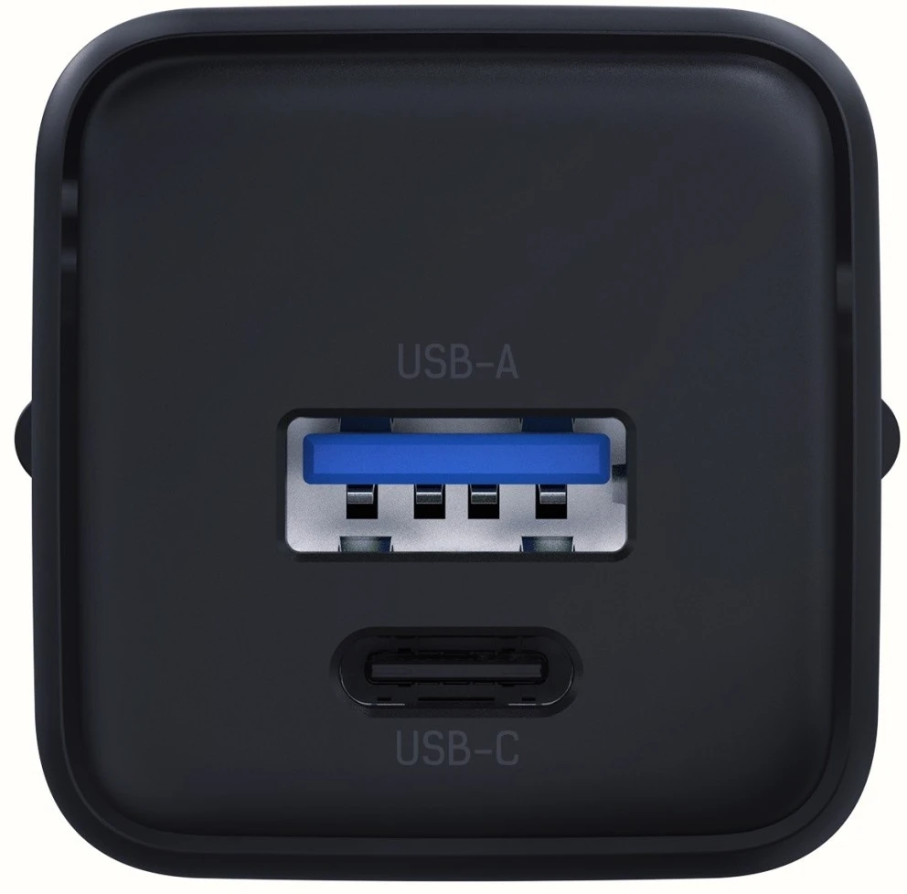 3Mk Protection 3mk Hyper GaN įkroviklis 20W QC4+ PD PPS USB-C USB-A sieninis įkroviklis - Juodas