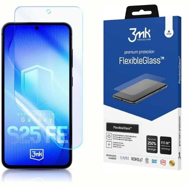 Hibridinis stiklas 3MK FlexibleGlass skirts Samsung Galaxy S25 FE