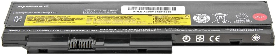 Movano 42t4865 baterija, skirta „Lenovo x220 x220i x220s x220t“ – 4400 mAh (48 Wh)