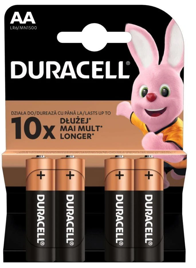 baterijos šarminės, aa, 1,5 v, "duracell", lizdinė plokštelė, 8 pakuotės, 42303, basic